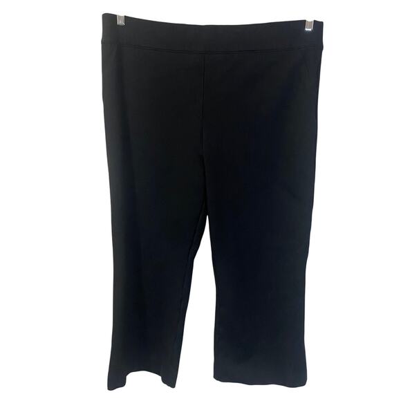 SPANX Black Pull On Ponte Ankle Pant Stretch Smoothing Sz 3X Petite Plus Size - Picture 1 of 13